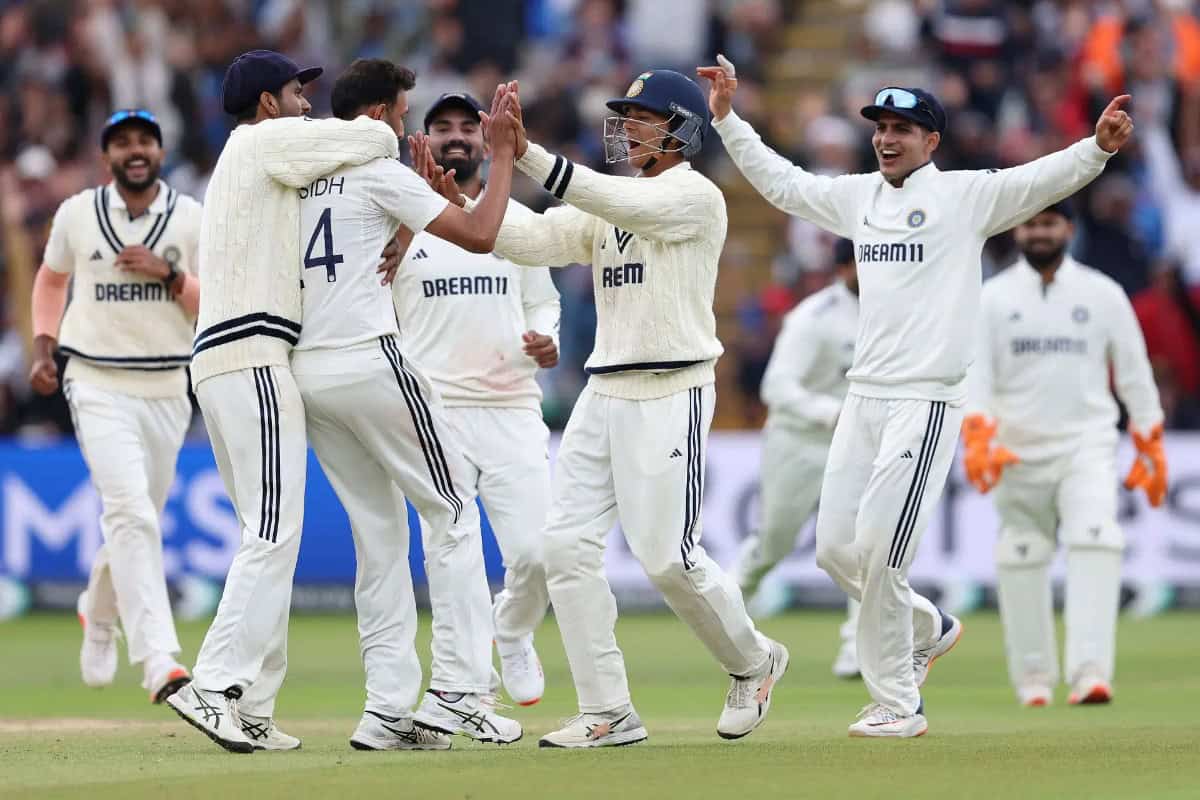 IND vs ENG 2nd Test: India Crush England by 336 Runs to Seal First Test Win at Edgbaston Team India Celebrates Victory over England in the 2nd Test of the series at Edgbaston