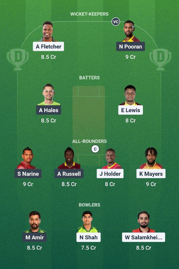 SKN vs TKR Dream11 -Pre -spelling for Match 4 of CPL 2025