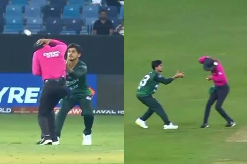 [Watch] Revenge on the Field? Pakistan Players Hit Umpire Who Officiated IND vs PAK in Asia Cup 2025