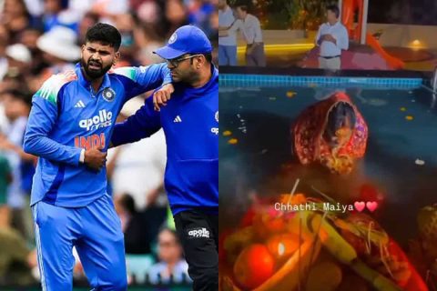 [Watch] Suryakumar Yadav’s Mother Prays for Shreyas Iyer During Chhath Puja, Video Goes Viral