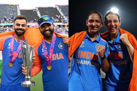 Women’s World Cup: Harmanpreet Kaur, Smriti Mandhana Recreates Kohli-Rohit Iconic World Cup Pose