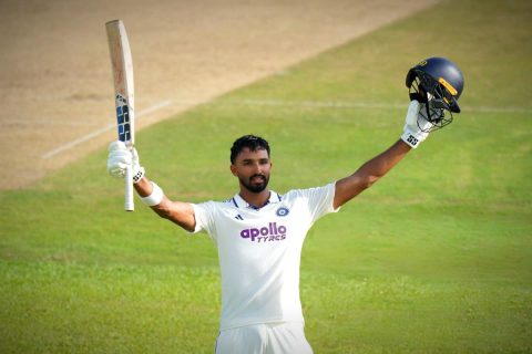 IND vs SL 2026 1st Test: Devdutt Padikkal Hits Maiden Test Century as India End Rain-Hit Day 1 on 288/2