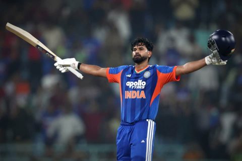 Shreyas Iyer Slams Maiden T20I Century as India Beat West Indies in Lucknow