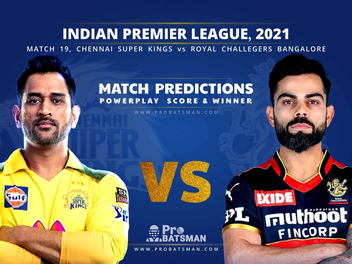 RCB vs CSK Head To Head Record Match 49 - IPL 2022